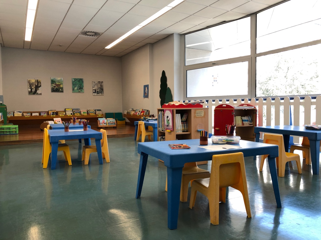 La sección infantil de la biblioteca Begoña.